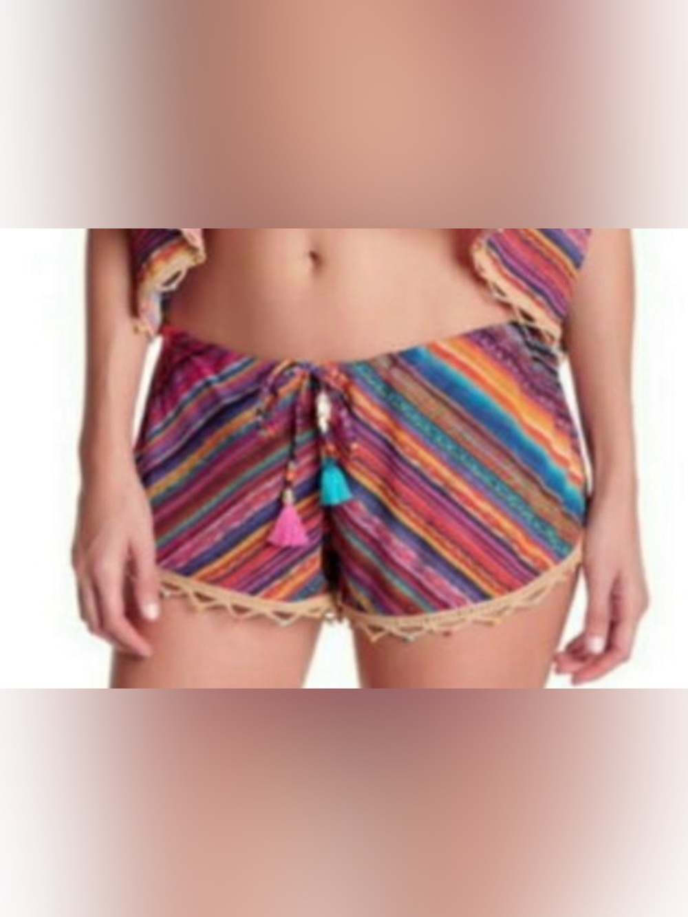 ale by Alessandra swim cover shorts size small NWT